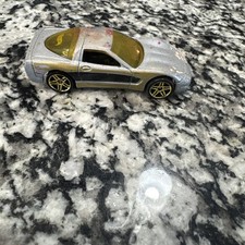Hot Wheels 1996 ’97 Corvette Silver w/ Black & Gold Custom