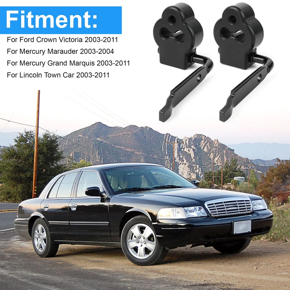 4 piezas aisladores de goma y soportes de soporte para Lincoln Town Car 2003-2011, 2003-04 Foto 4 de 4