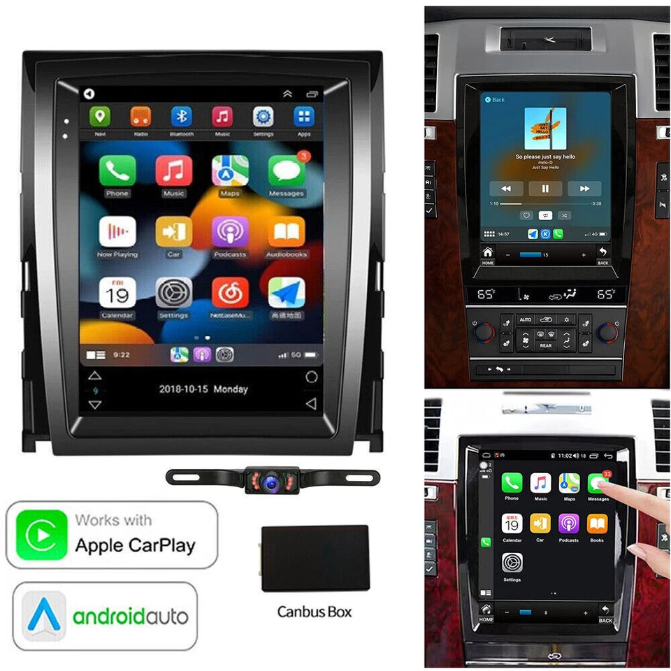 For Cadillac Escalade 2007-2014 Android 13 Carplay Car Stereo Radio GPS NAVI BT - Image 4 of 4