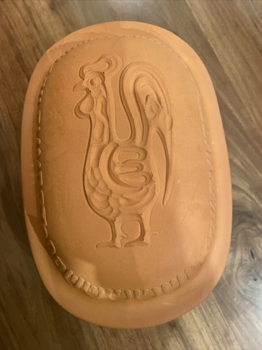 Vintage Schlemmertopf # 839 Clay Rooster Baker W. Germany
