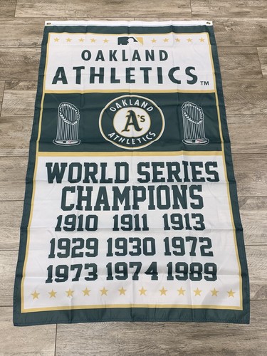 Oakland Athletics MLB Flag 3x5 ft Banner  World Series Champions Years 2022 - Picture 1 of 3