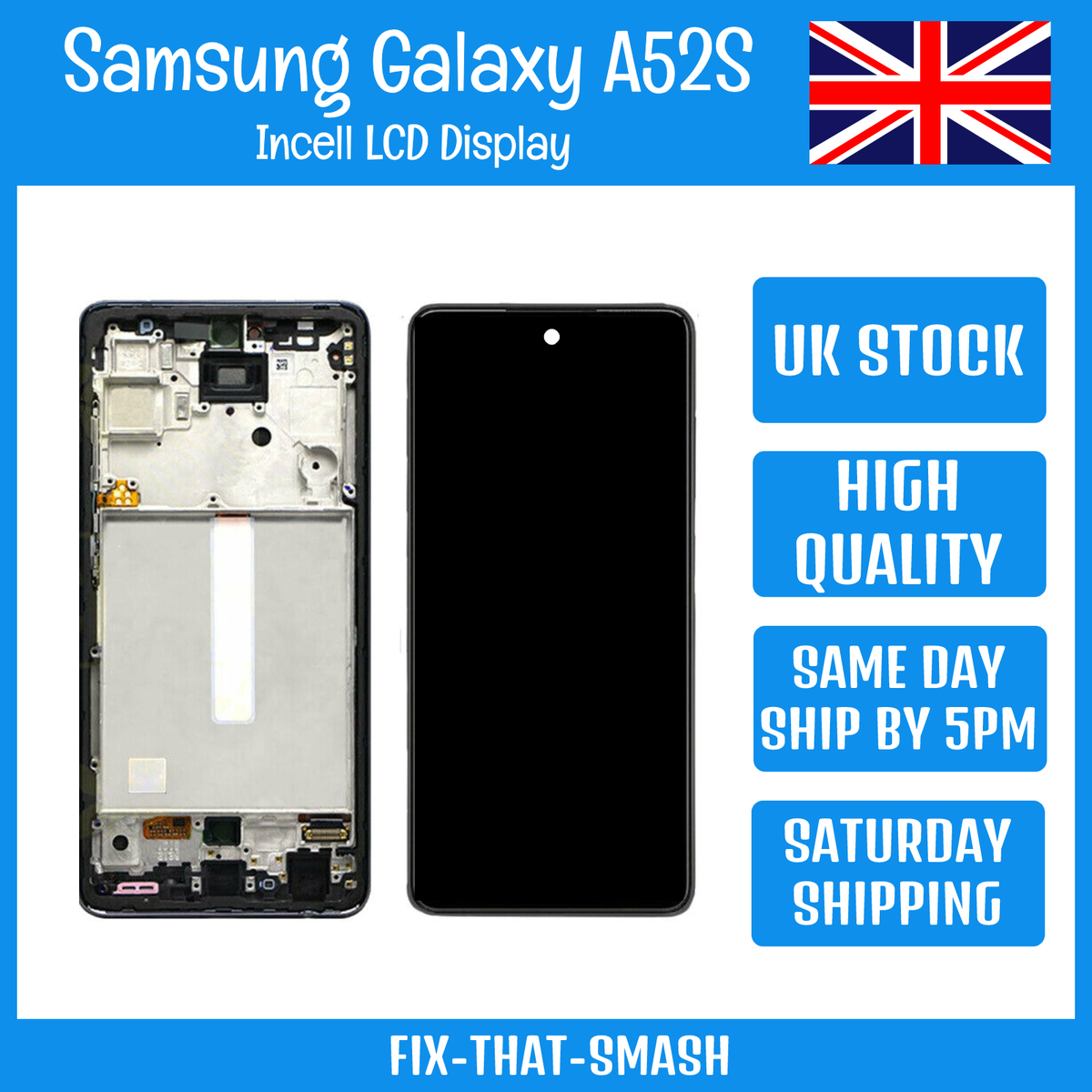 Samsung Galaxy A52S 5G SM-A528 Replacement LCD Display Screen
