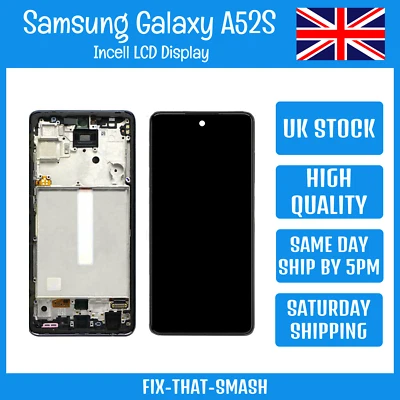 Samsung Galaxy A52S 5G SM-A528 Replacement LCD Display Screen Digitizer+Frame