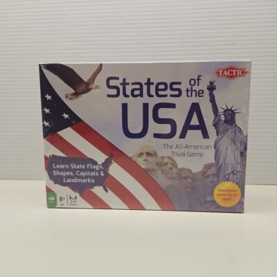 States of the USA Trivia Game Learn State Flags Capitals Shapes Landmarks
