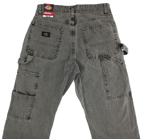 Dickies Men's Carpenter Pants, Double Stitch, 2 Tool Loops, Pockets, Denim Twill - Picture 7 of 15