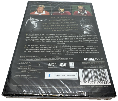 Manchester United Legends Best Law & Charlton DVD New and Sealed - 第 2/4 張圖片