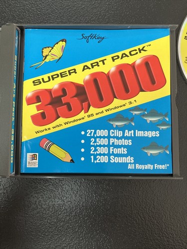 Super Art Pack (1995) 33,000 Pre-Owned CD-ROM (VG) Windows 95 or Later - Picture 4 of 9