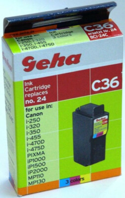 Geha C36 - Druckerpatrone - 1 x Farbe (27 ml)   entspricht BCI24c/BCI-24c