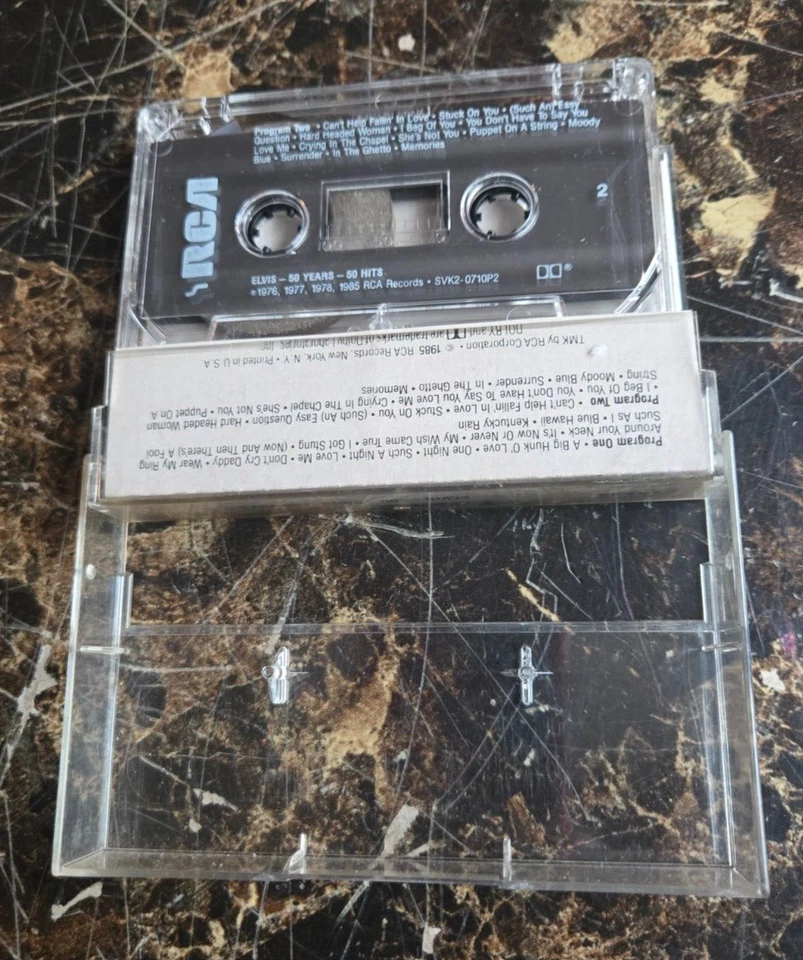 Elvis Presley 50 Years 50 Hits original 1985 USA cassette Vol 2 - Image 3 of 3