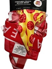 NWT AMERICAN EAGLE Costume Pouch 6" Boxer Brief XS-S-M-L-XL Red Checks Pizza 34