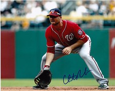 CLINT ROBINSON   WASHINGTON NATIONALS   ACTION SIGNED 8x10