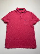 Ralph Lauren Black Label Polo Shirt Mens Medium Red Designer RL Logo Made In USA