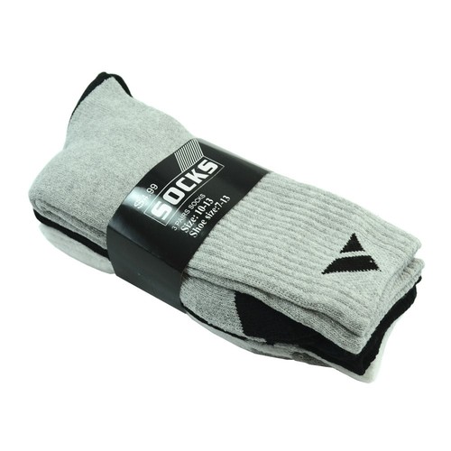 Adi 12 Pairs Mens Crew Athletic Sport Socks Cotton Mid Calf High Size 9-13 - Picture 3 of 6