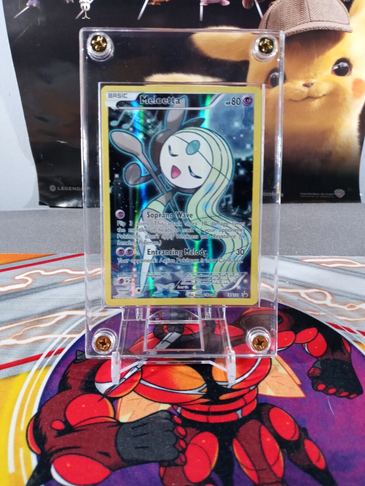 Pokemon TCG Mythical Meloetta XY120 FULL ART Black Star HOLO Promo NEAR MINT