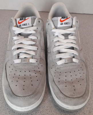 Men's Nike Air Force 1 Low Suede Pack Wolf Grey Shoes Sneakers