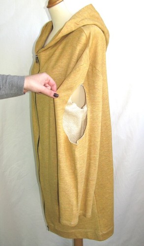IRO - Sweatshirt Kapuzenjacke M Lang Gelb Orange Nuance T S = 36/38/40 - Neu - Bild 3 von 4