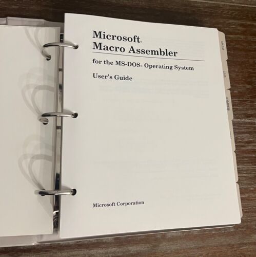 UNTESTED RARE VTG 1985 Microsoft Macro Assembler 4.0 Disk, Manual, Literature - Picture 16 of 24