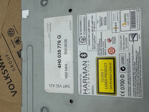 Audi A8 S8 4H Rear Seat Entertainment Multimedia RSE MMI LCD Display 4H0919607 - Bild 3 von 7