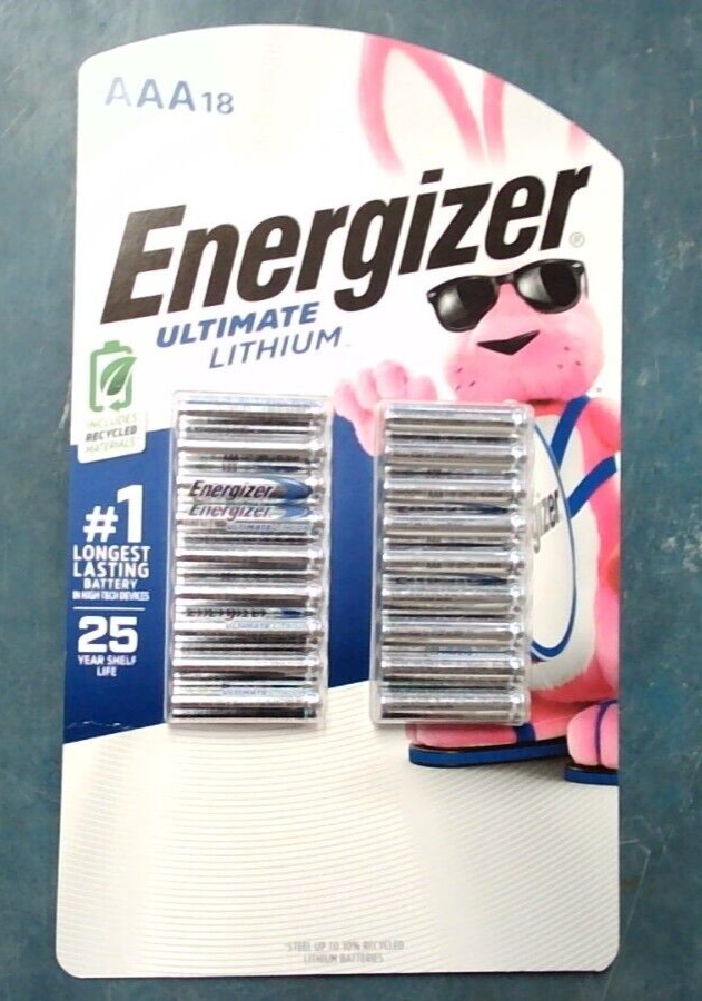 Energizer Ultimate Lithium AAA Batteries Pack Of 18 Expires 12/2049-image
