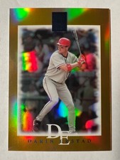 2003 Topps Tribute Contemporary Gold #38 Darin Erstad #'d 18/25 Angels