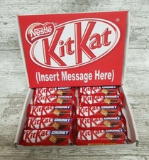KitKat Chunky Chocolate Personalised Gift Box Birthday Valentines Mothers Day