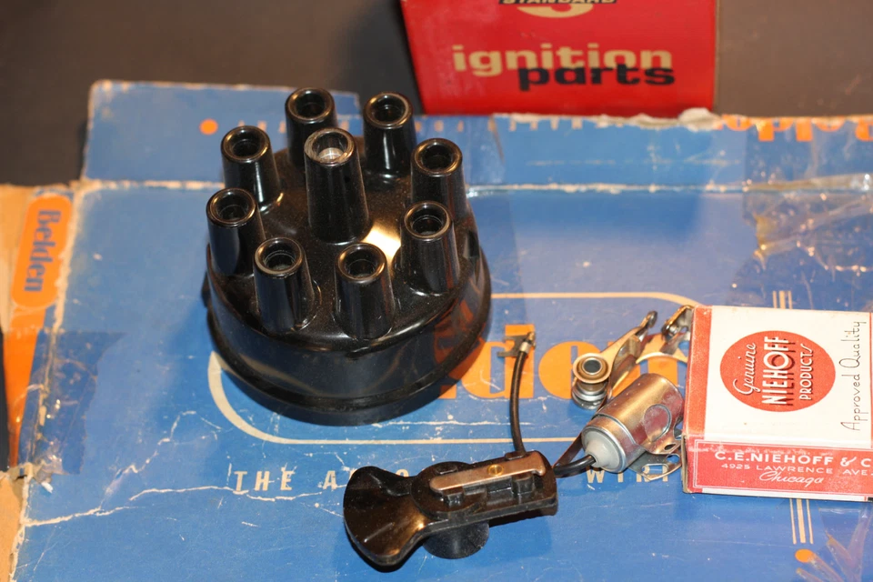 Kit de puesta a punto de tapa distribuidor de encendido Hudson 1955 1956 Foto 4 de 4