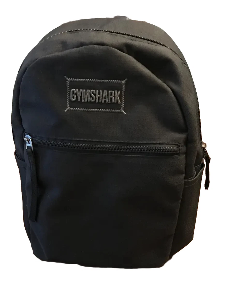 Gymshark Everyday Mini Backpack Black 12”H x 9”W x 4”D Side