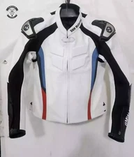 Stylish Motorrad Men’s Cowhide Leather Racing Jacket Motorbike Riding Armored