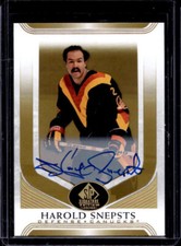 2020-21 SP Signature Edition Legends Harold Snepsts Gold Foil Autograph Auto #38