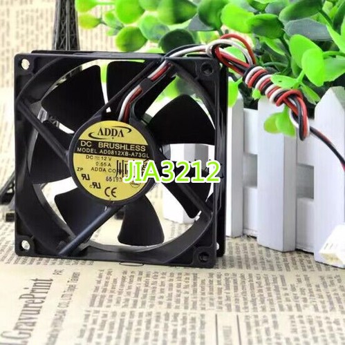 1X for AD0812XB-A73GL DC12V 0.55A 3-wire 80*80*25mm Cooling Fan #JIA