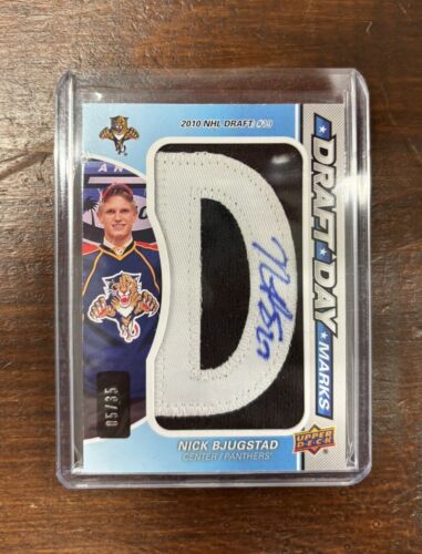 2013 SP Game Used Edition Draft Day Marks 05/35 Nick Bjugstad (D) Rookie Auto RC - Picture 1 of 2