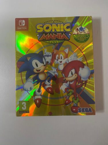Sonic Mania Plus Nintendo Switch Game Art  Book and Reversible  Cover NEW SEALED - Afbeelding 1 van 2