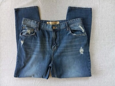 Le Lis Blanc Women's 44 Ripped  Distressed Denim LAB Super Premium Blue Jeans