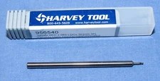 New Harvey Tool Carbide end mill 0.040" dia.X.060" Loc .203" Reach (956540)