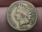 1861 Copper Nickel Indian Head Cent Penny- VG/Fine Details