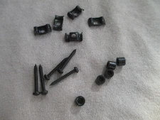 5 GUITAR VINTAGE STRING TREE RETAINER for HEADSTOCK - M or WING STYLE - BLACK