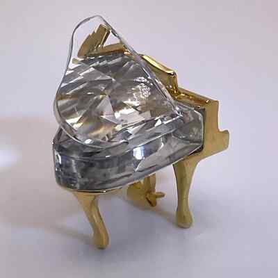 Swarovski Crystal Memories Gold Miniature Grand Piano 173368