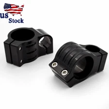 Black 37MM Riser CNC Fork Tube Clip Ons Handlebars Heads Mounts Handle Clamp