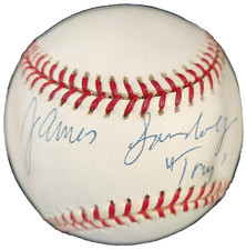 James Gandolfini Autographed ONL Baseball W/ Tony Inscription Steiner Soprano's