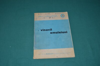 Collana ''materie plastiche'' N. 4 VINAVIL EMULSIONI Montecatini Soc.Gen.Industria