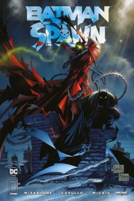 BATMAN / SPAWN Todeszone Gotham HC + VARIANT A,B,C,D,E deutsch lim.333 Ex