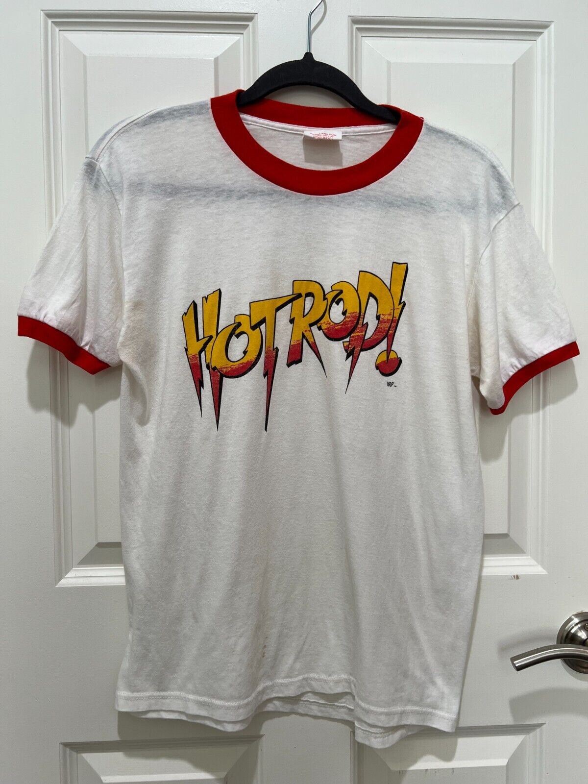 Vintage Rowdy Roddy Piper Wrestling Ringer T-Shir… - image 1