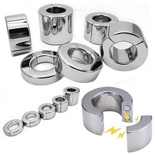 Men Strong Magnetic Stainless Steel Ball Stretcher Weight Enhancer Chastity Ring