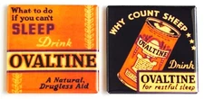 Drink Ovaltine FRIDGE MAGNET Set matchbook