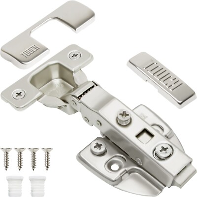Soft Close Cabinet Hinges European style 3/4'' Full Overlay for Frameless Cabinet