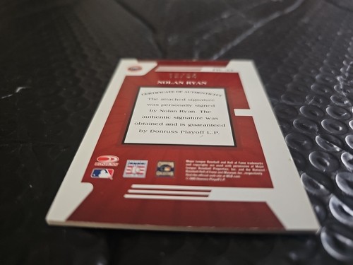 NOLAN "RYAN EXPRESS" RYAN 12/34 2005 Donruss Zenith Z-Graphs HOF Autograph - Picture 11 of 14