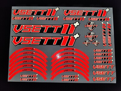 Reflektierendes Aufkleber Set für Vsett 11+ Elektroroller Radaufkleber Streifen