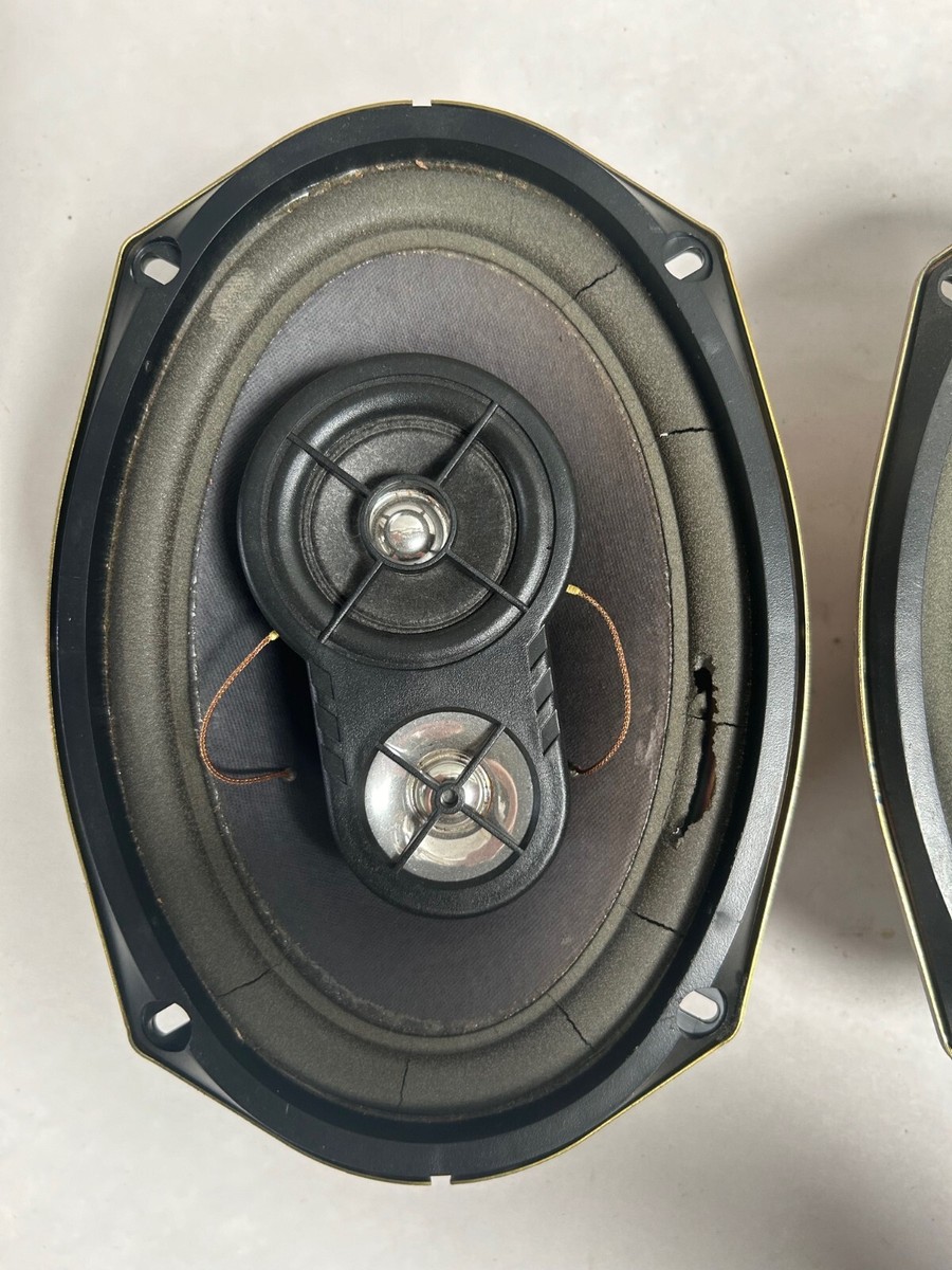 Pair Vintage Jensen Model JTX-3269 Car Stereo 3-Way Speakers (A10