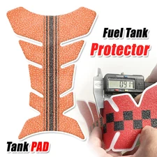 MC Motoparts Orange Rail Fish Bone Gas Tank Pad Cover Protector Removable