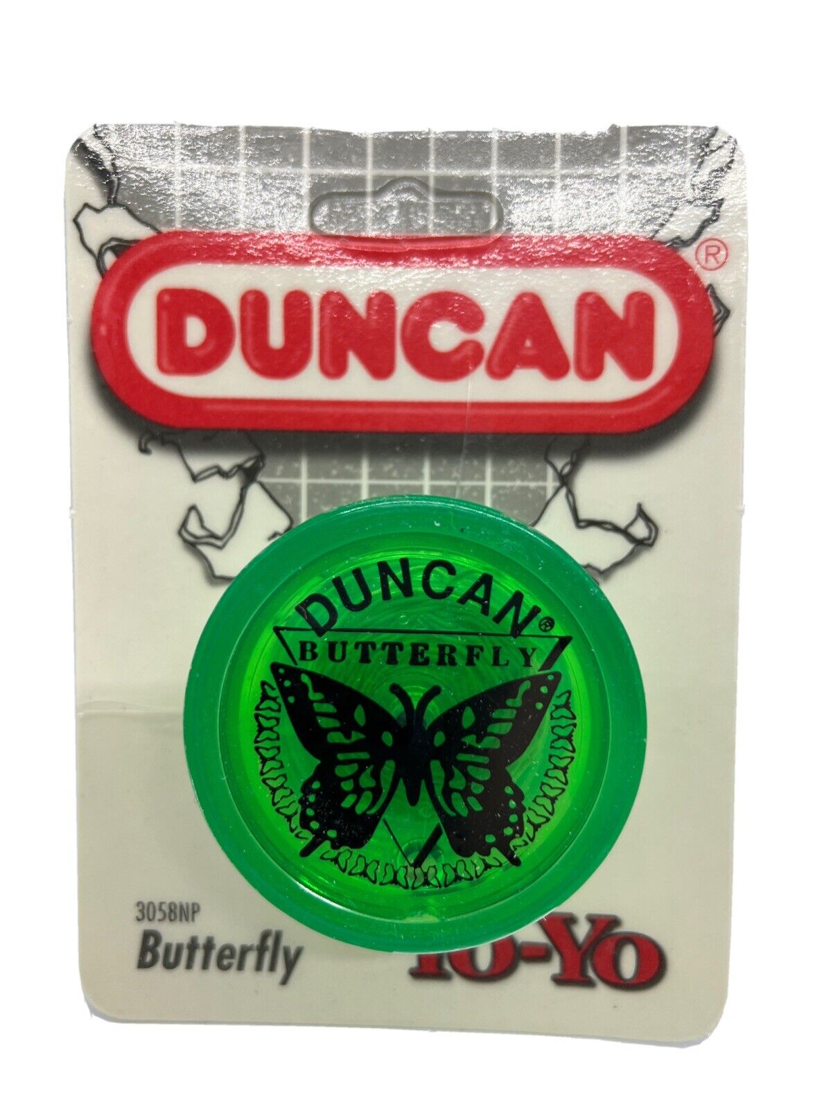 Duncan Butterfly Yo Yo Green 1994 Unopened Sealed Package 3058NP Vintage 